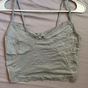 Cute Green crop top with Lace detailing